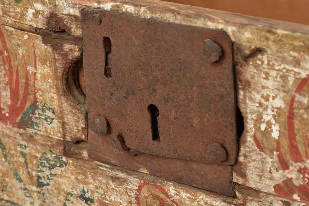 18th century French trousseau chest / marriage chest 18"