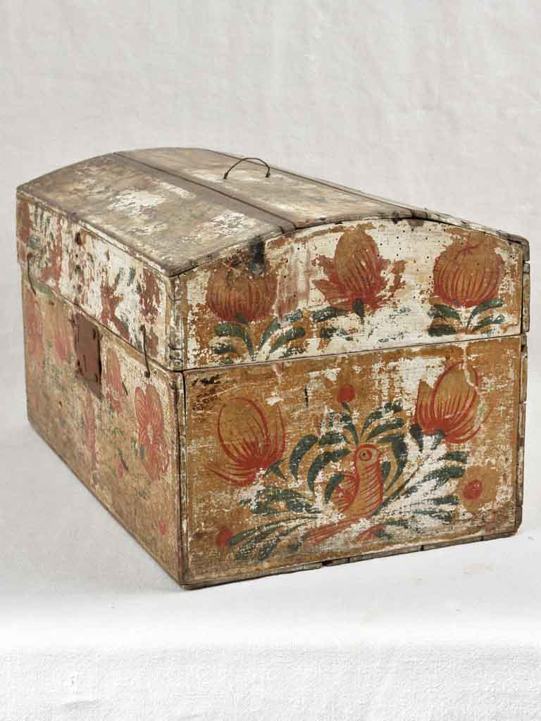 18th century French trousseau chest / marriage chest 18"