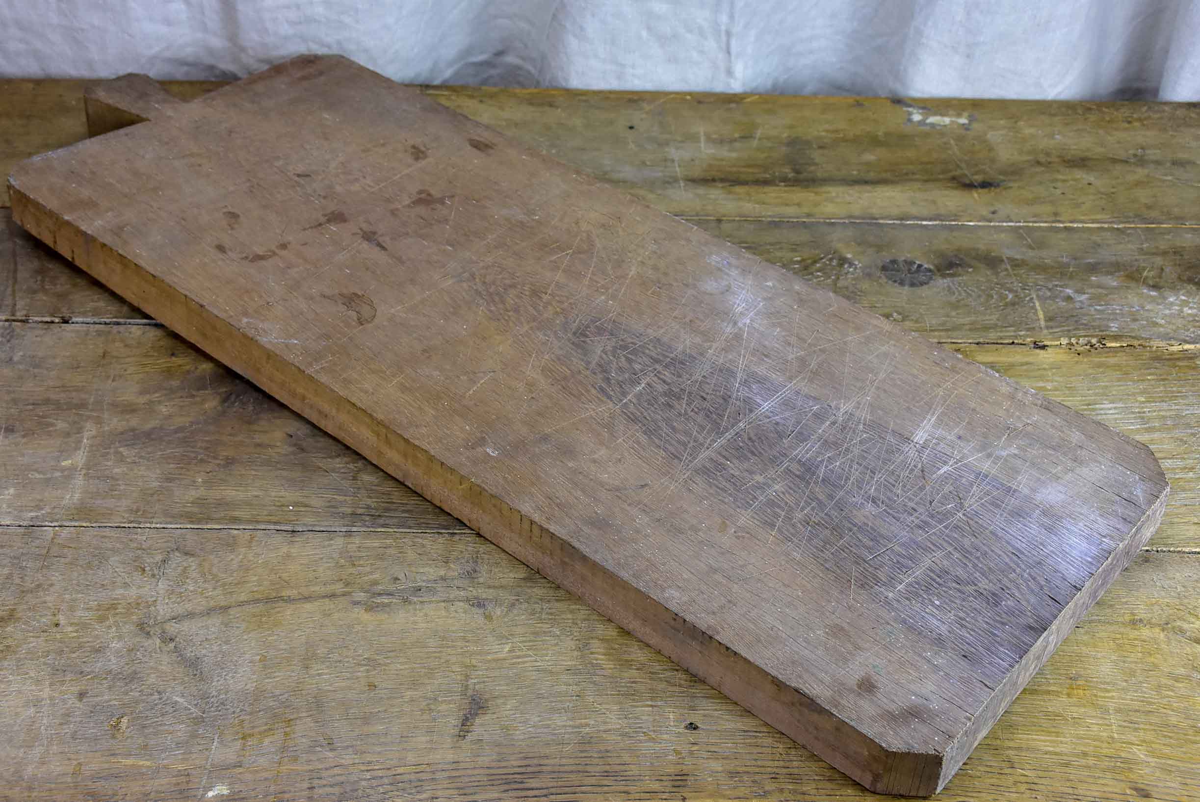 Very large antique French cutting board 35 ¾''