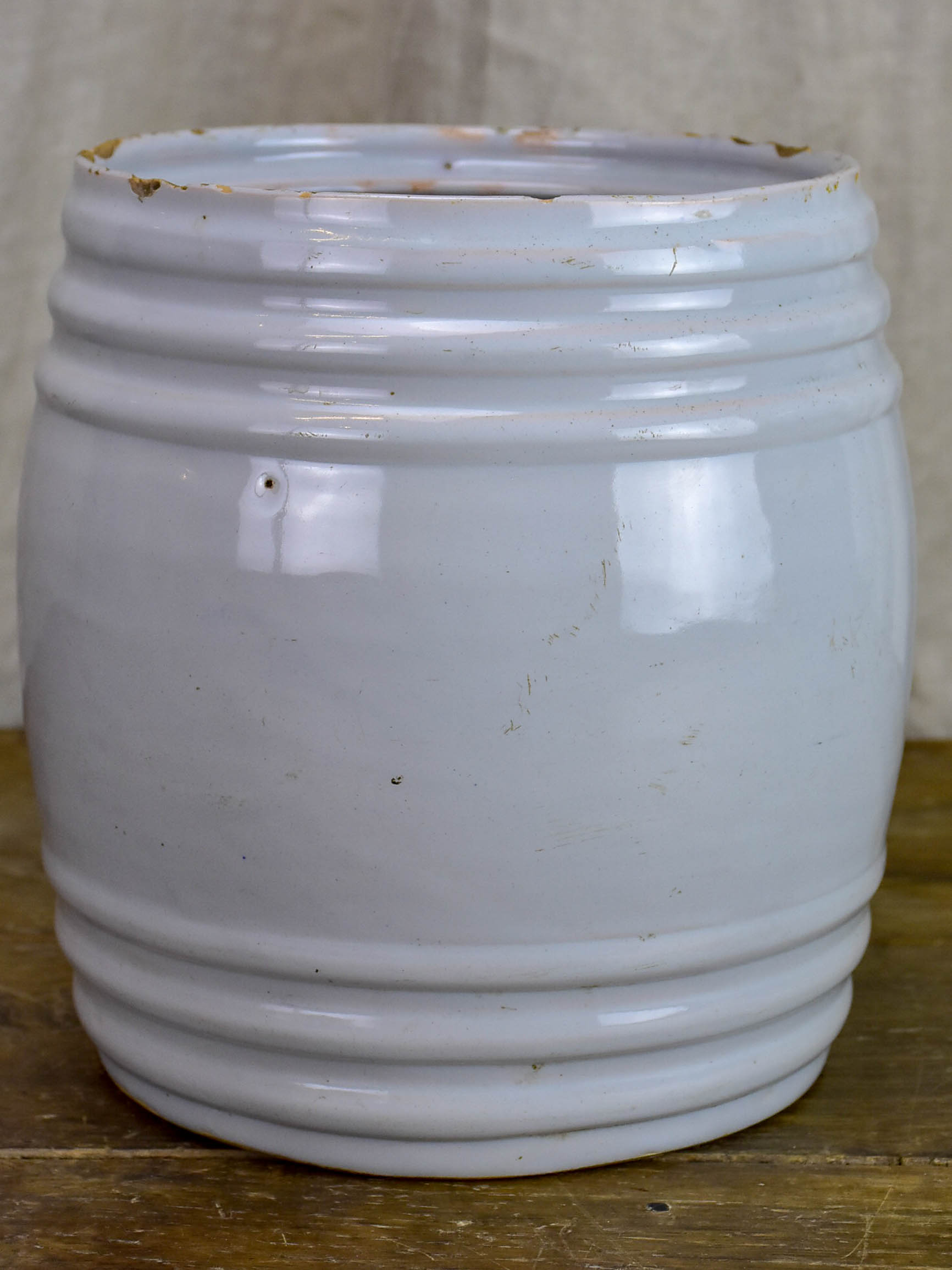 Large antique French preserving pot - Graisse