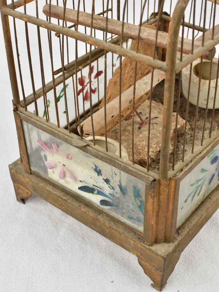 Pretty French Bird cage  - 1940s - 13¾"