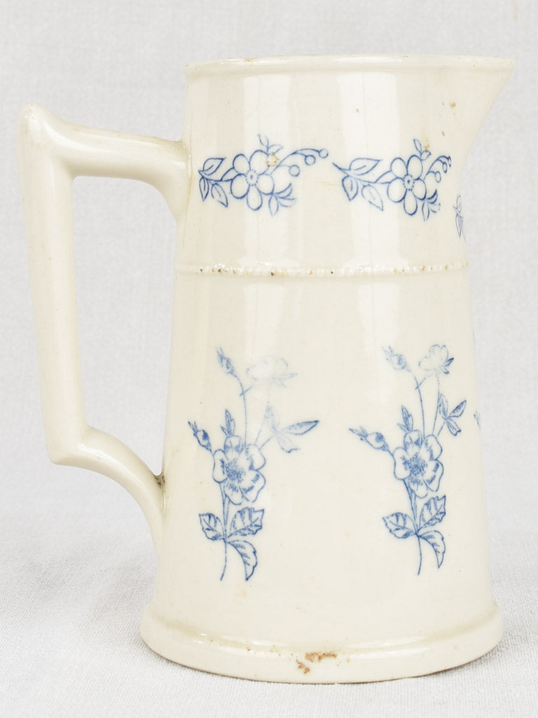 Antique Saint Uzienne Ironstone Pitcher