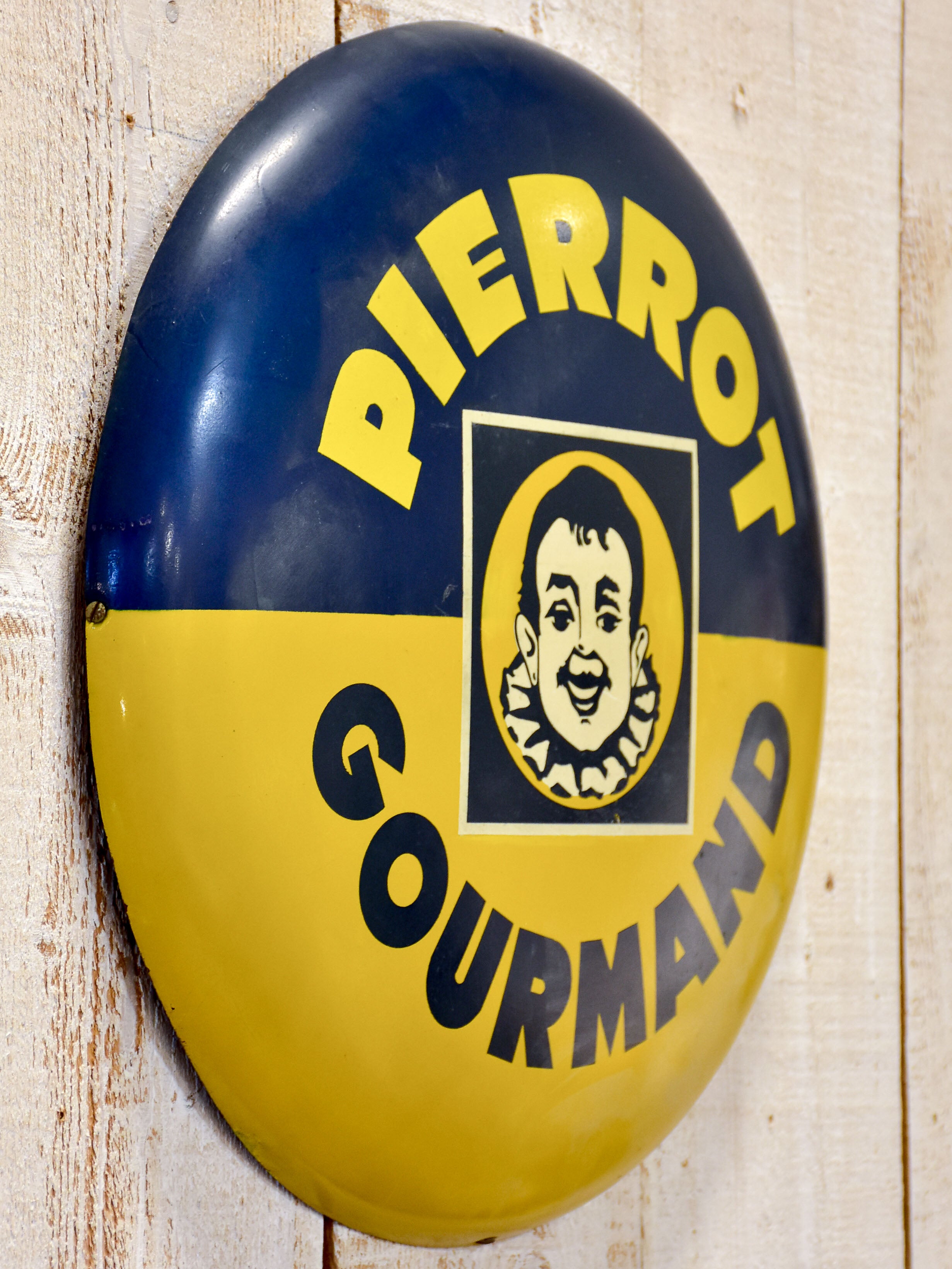 Vintage French Pierrot Gourmand sign