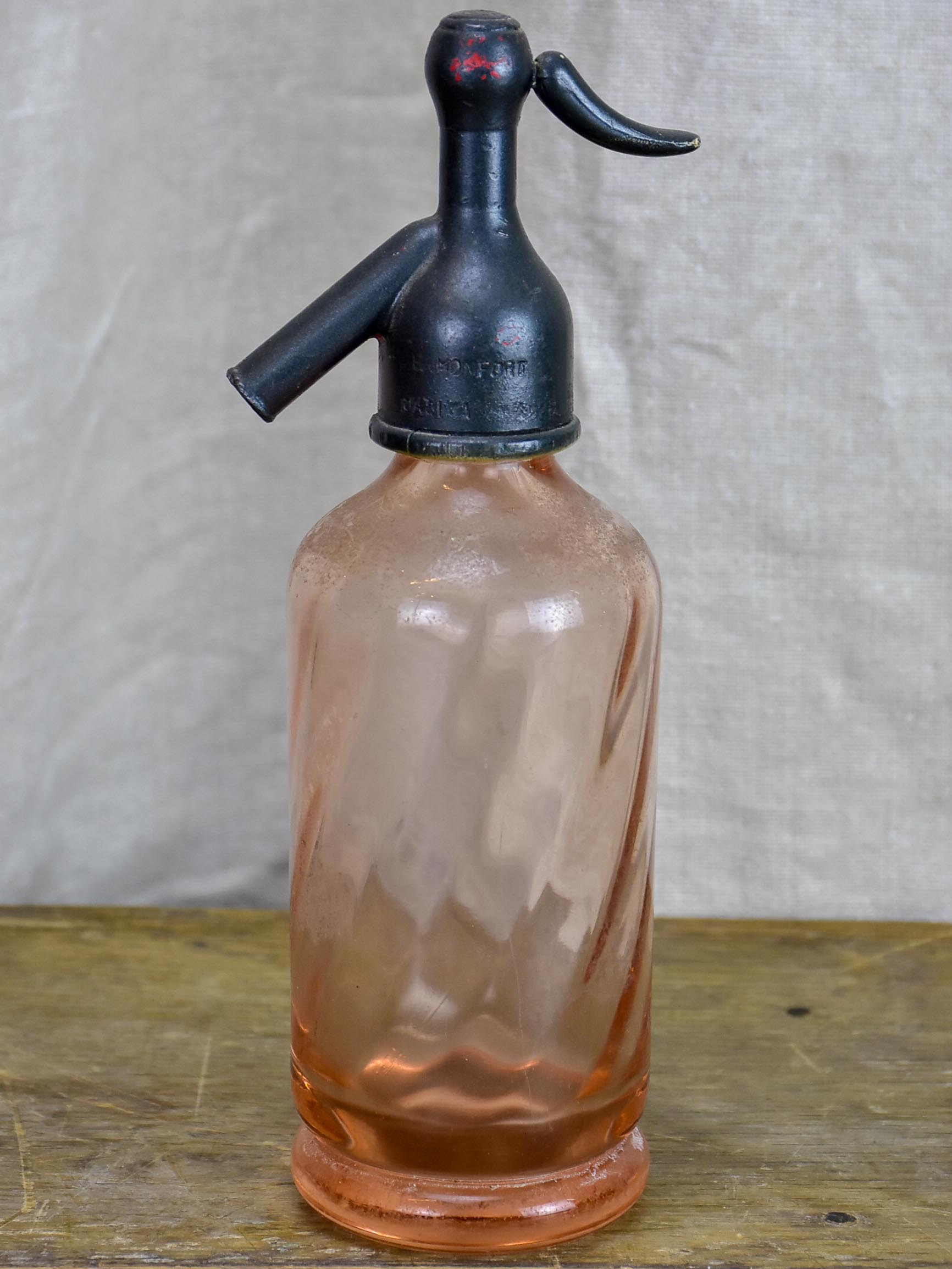 Antique French half-size Seltzer bottle