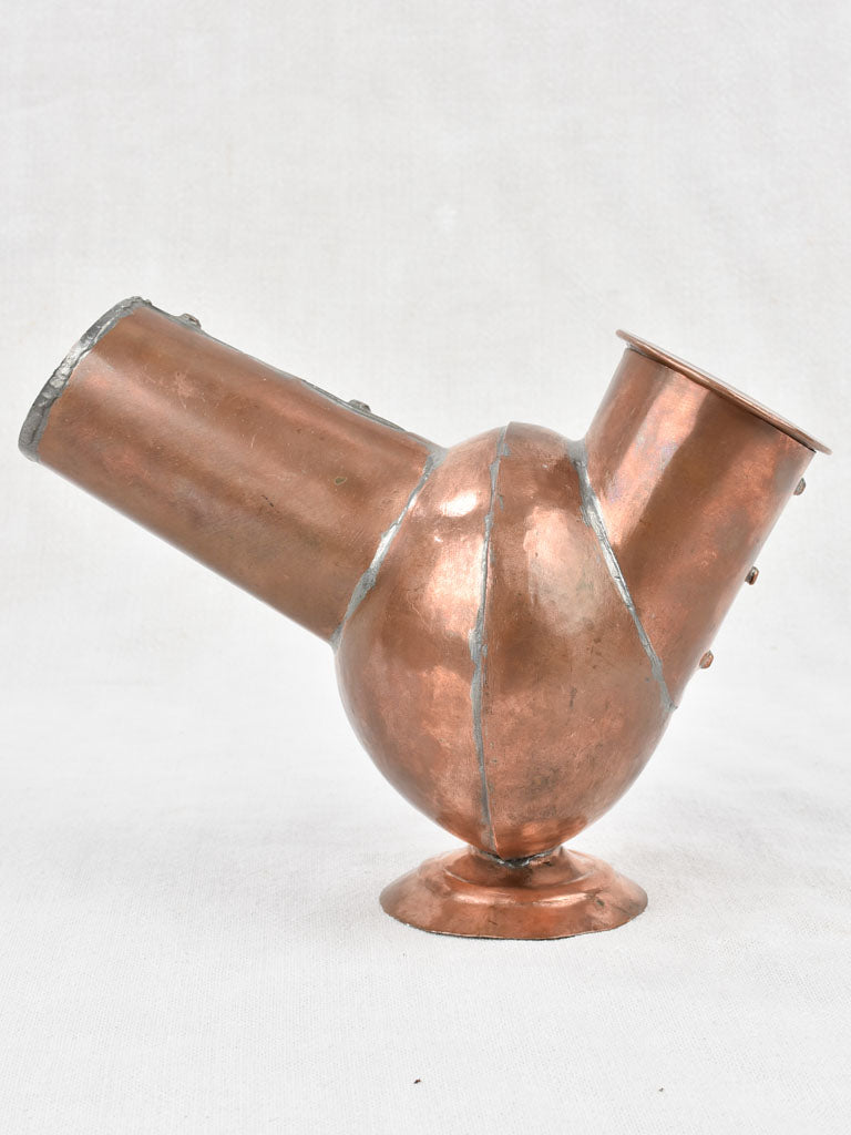 Riveted Copper Bee-Smoker with Brass Joints