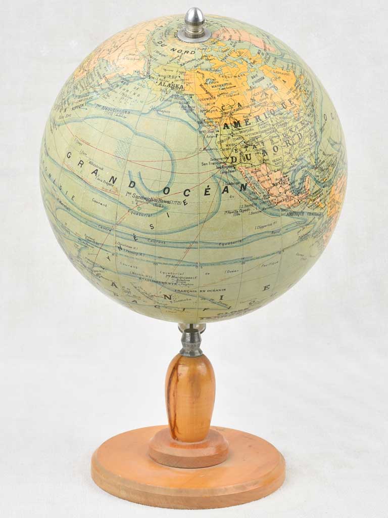 Vintage French world globe (J. Leporati) - 17"