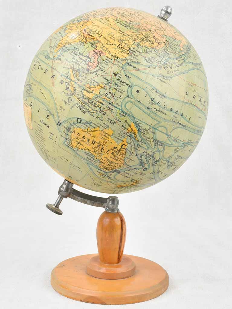 Vintage French world globe (J. Leporati) - 17"