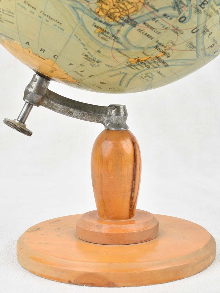 Vintage French world globe (J. Leporati) - 17"