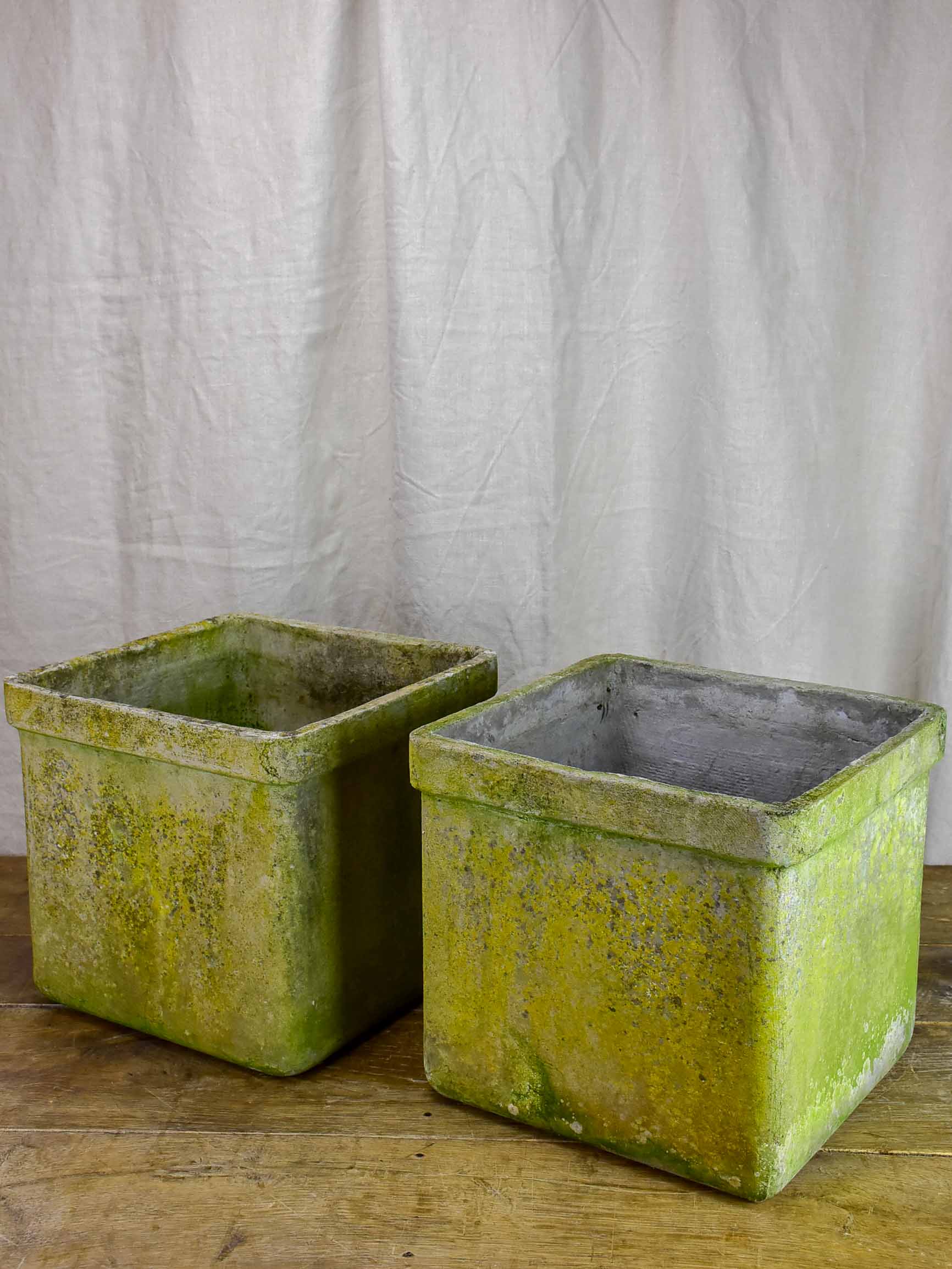 Pair of square Willy Guhl garden planters