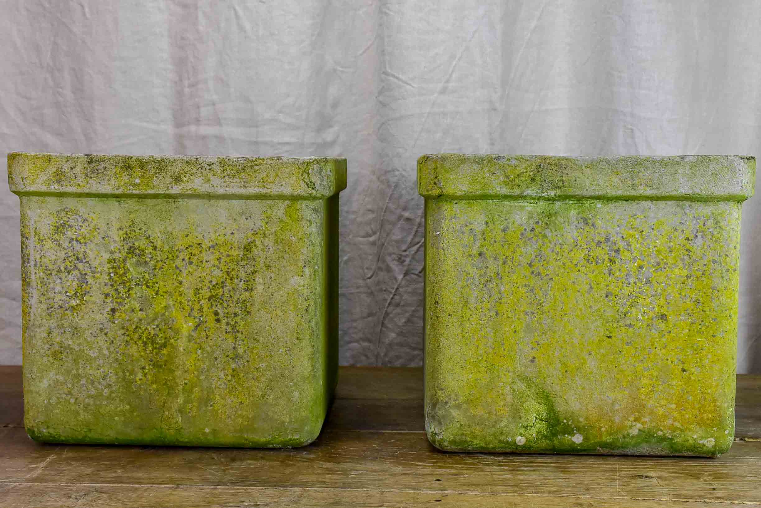 Pair of square Willy Guhl garden planters