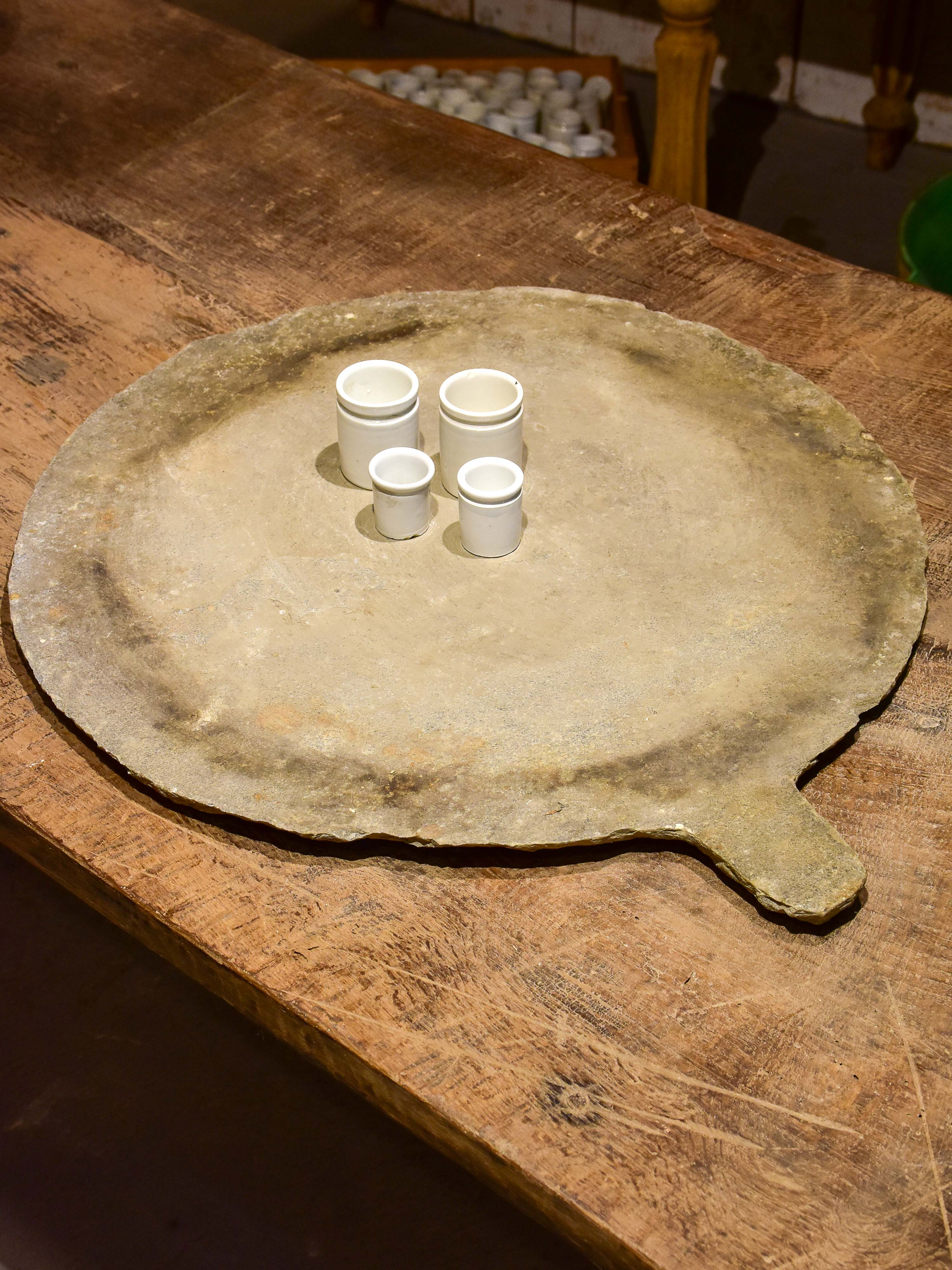 Antique French slate platter