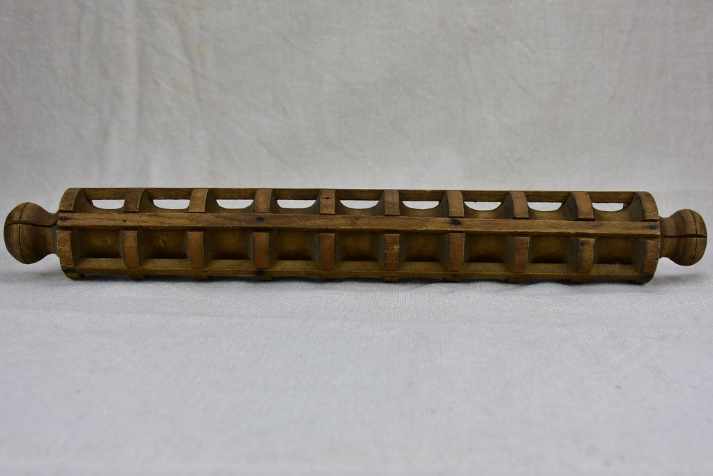 Antique French ravioli cutter / rolling pin