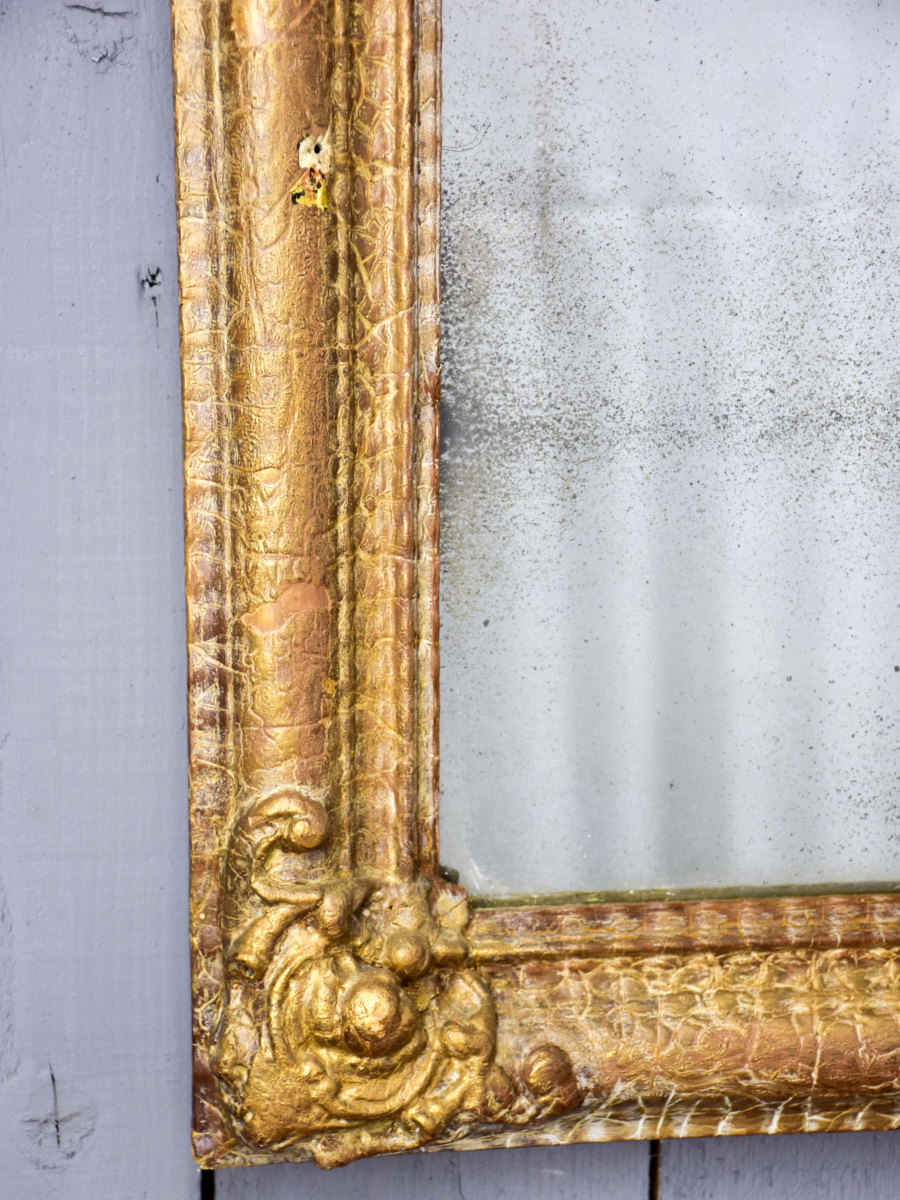 Antique French mirror with original glass