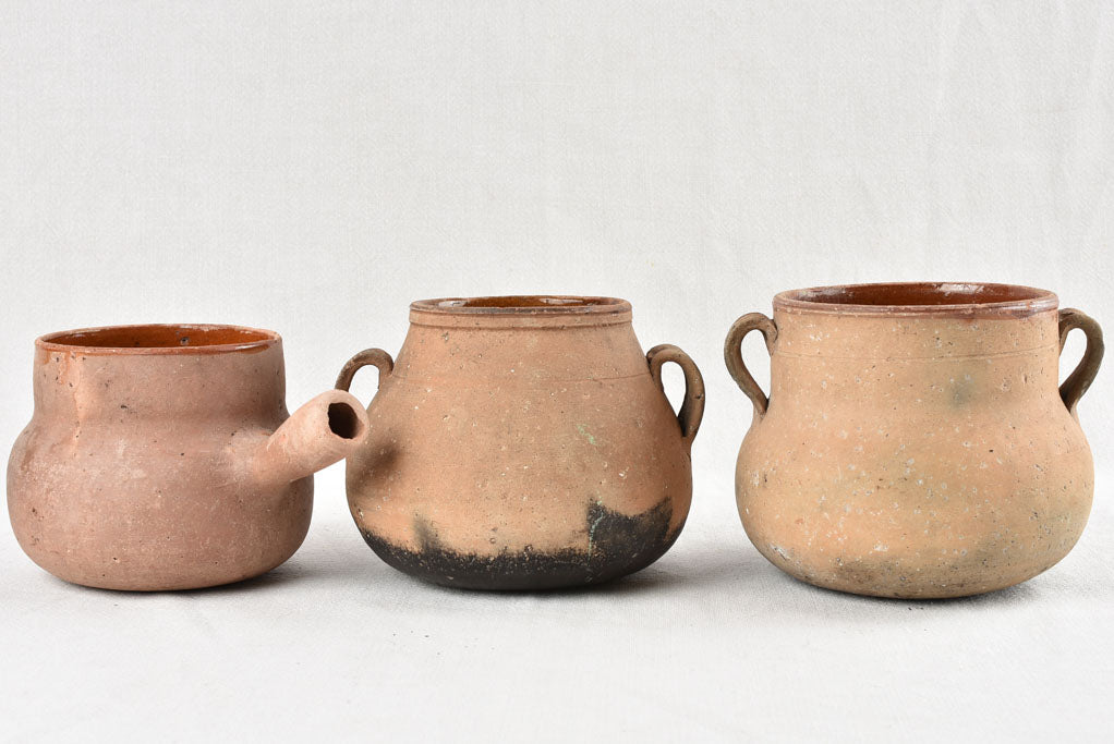 Collection of 6 Vallauris cooking pots