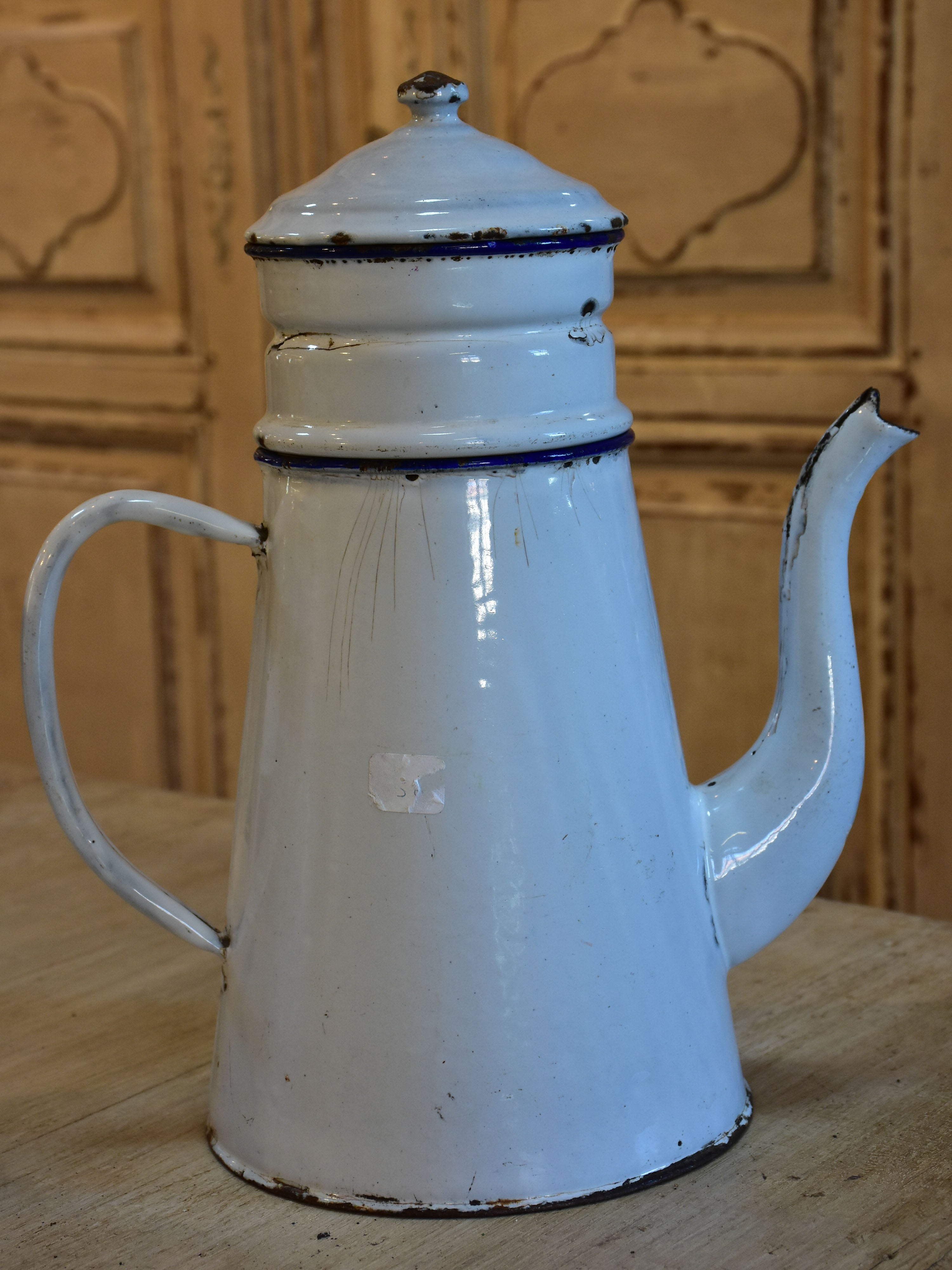 French enamel cafetieres