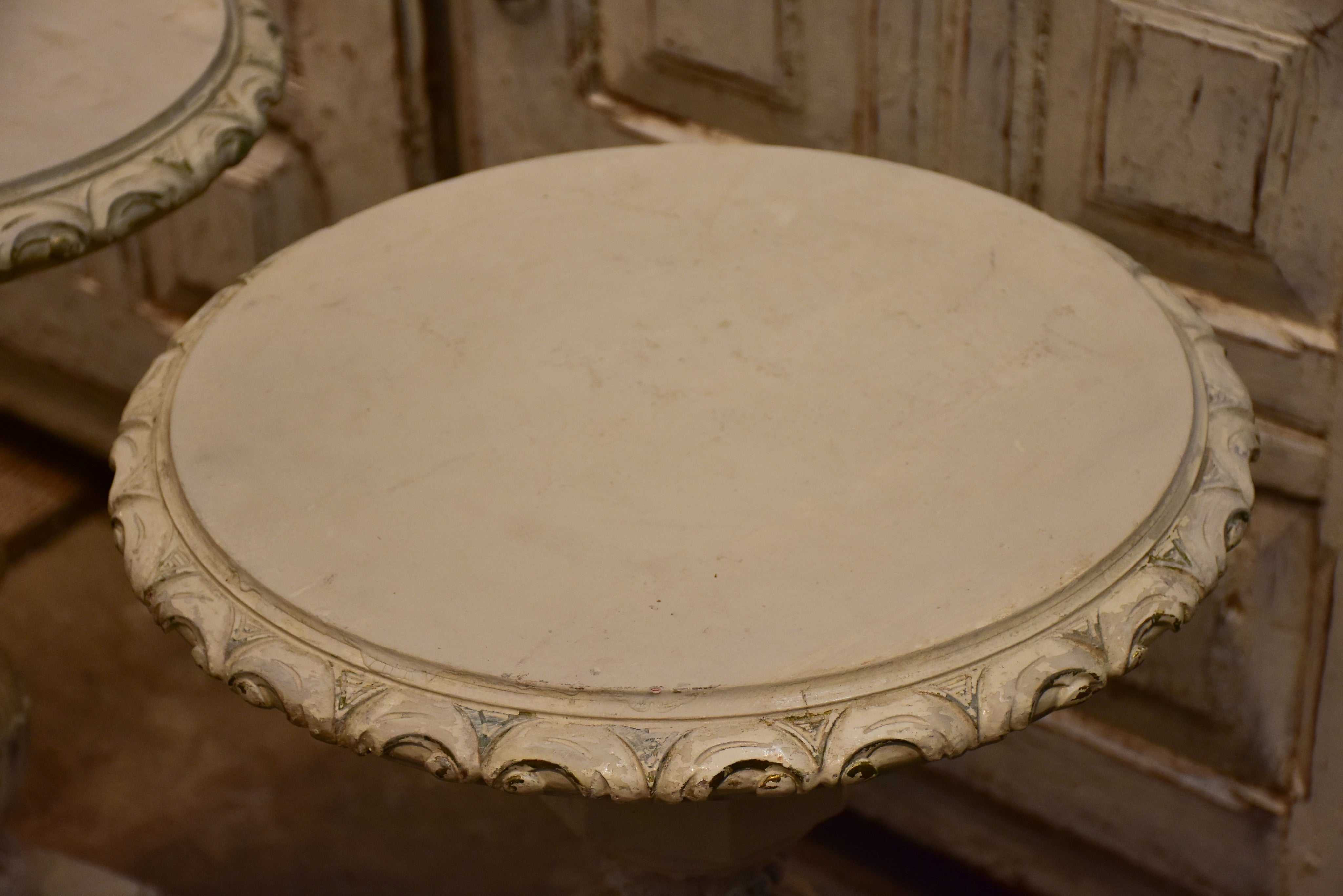 Pair of round French side tables - Victorian