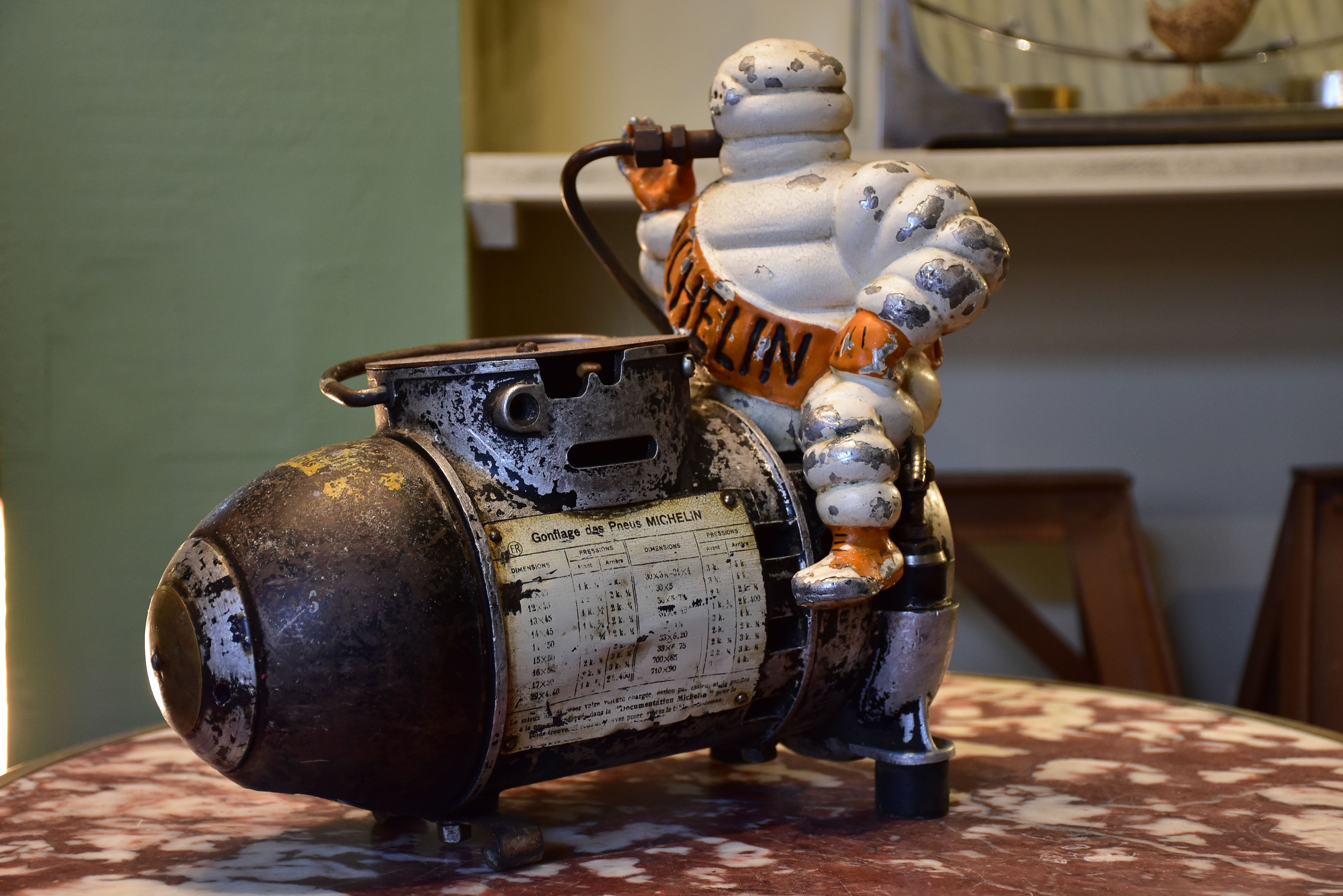 Michelin man air compressor - 1920's