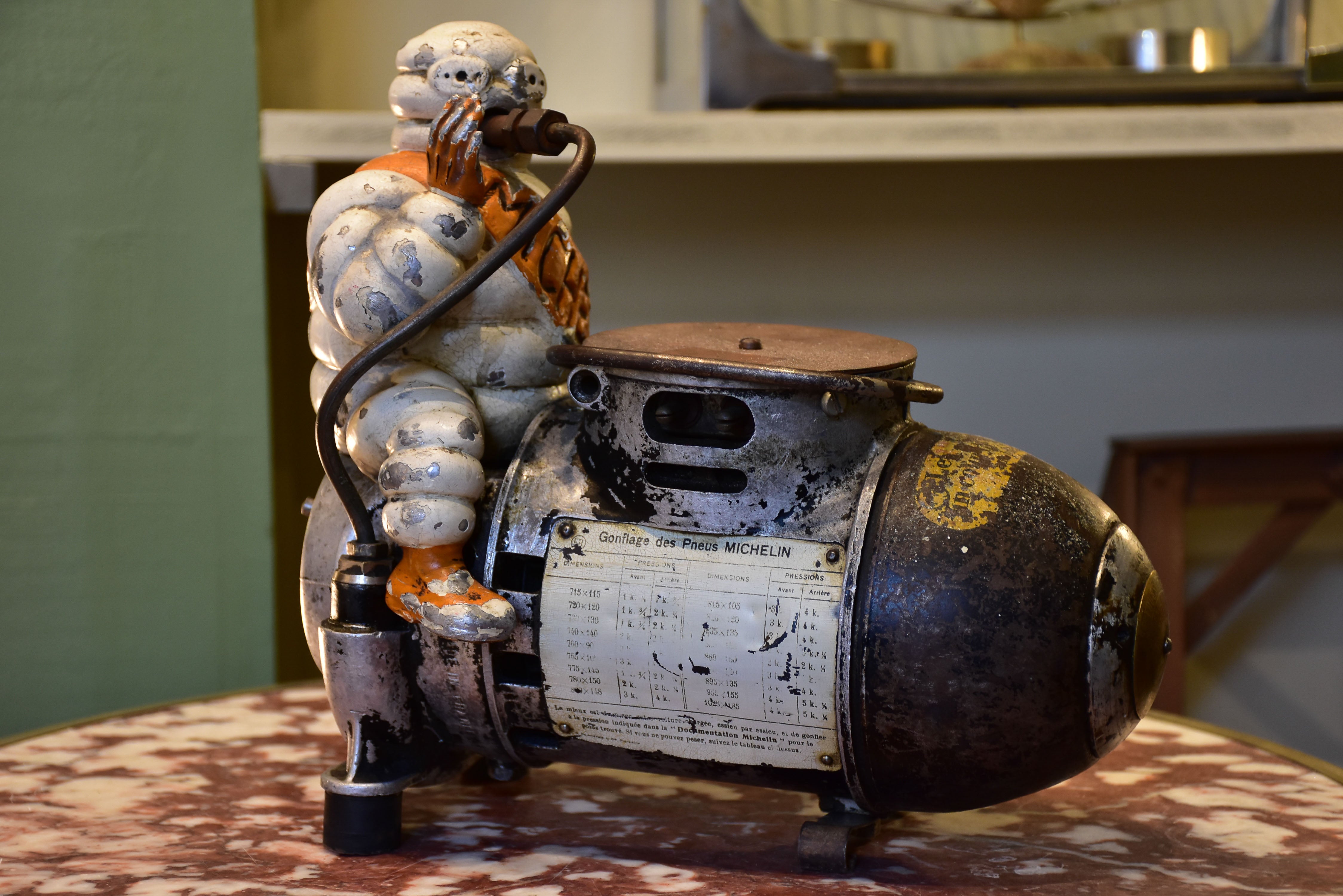 Michelin man air compressor - 1920's