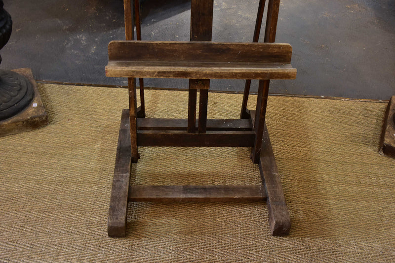 Mid-century French oak artist's easel – Chez Pluie