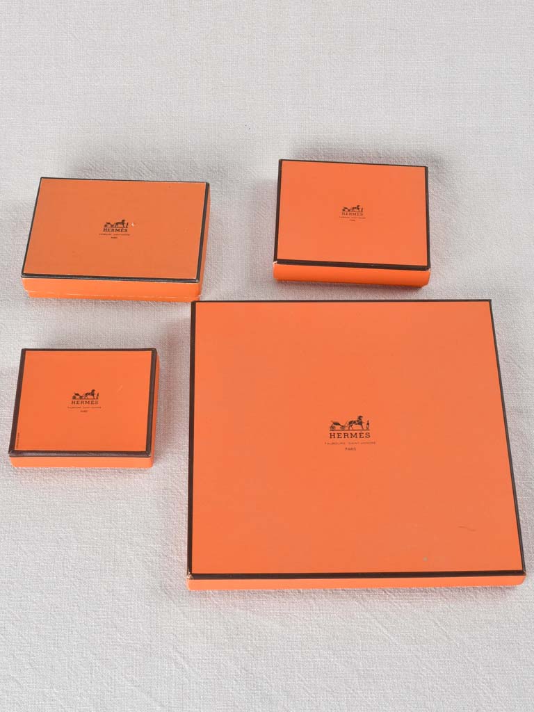 Collection of 10 vintage Hermes boxes