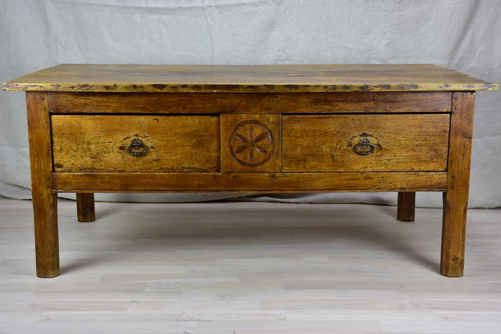 Antique French coffee table 29¼" x 52¾"