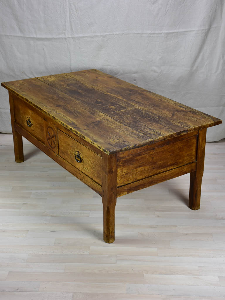 Antique French coffee table 29¼" x 52¾"