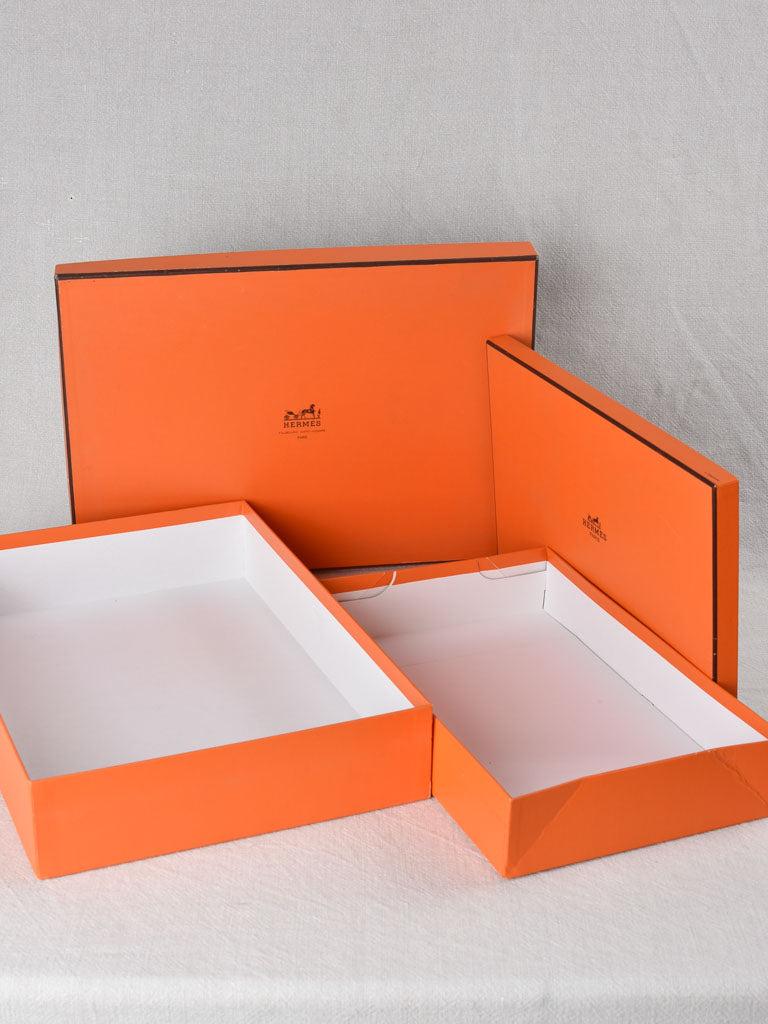 Collection of 10 vintage Hermes boxes