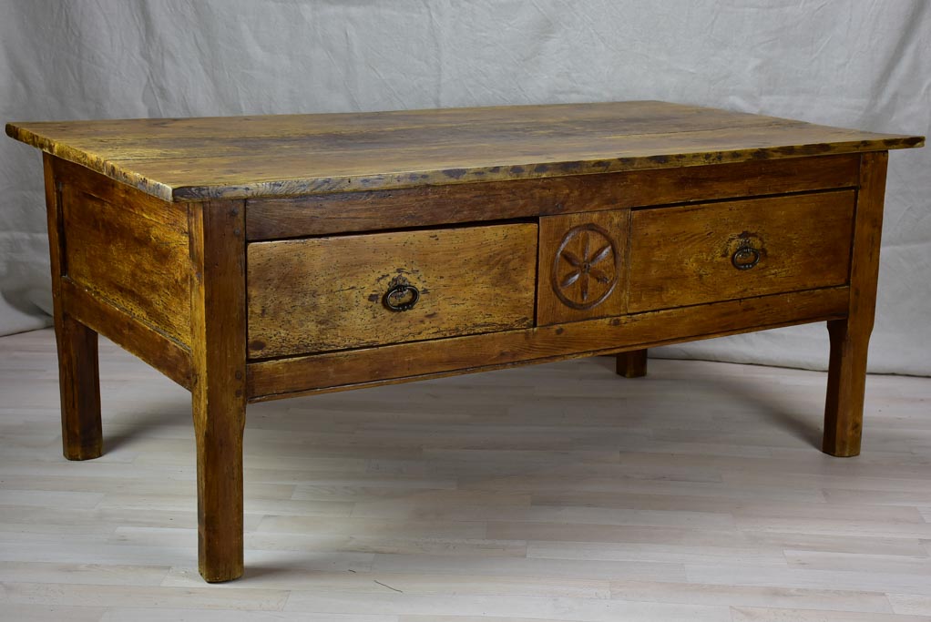 Antique French coffee table 29¼" x 52¾"