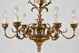 19th-century Italian chandelier with 6 lights 31½" x 24½"