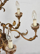 19th-century Italian chandelier with 6 lights 31½" x 24½"