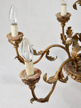 19th-century Italian chandelier with 6 lights 31½" x 24½"