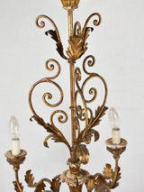 19th-century Italian chandelier with 6 lights 31½" x 24½"