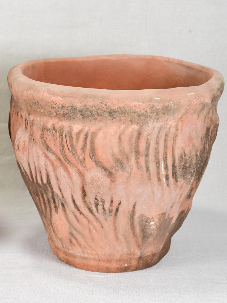 Pair of terracotta cachepot plant holders 11¾"