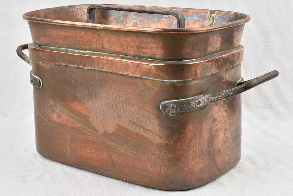 Historic 18th century copper casserole dish