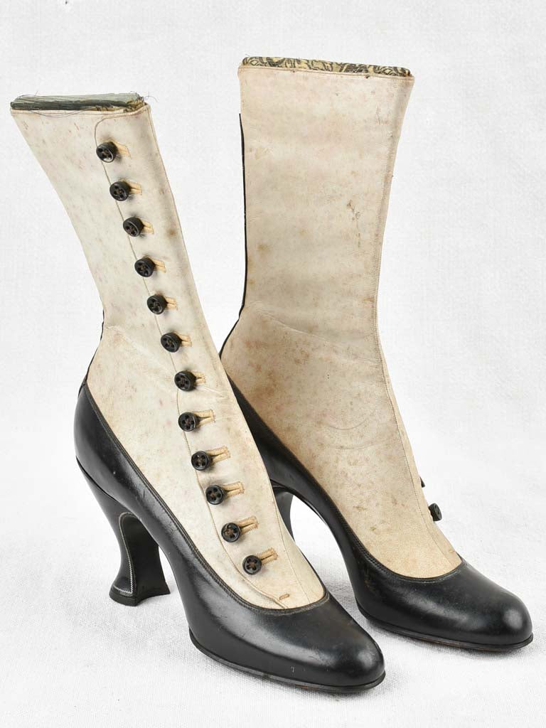 Pair of 19th century ladies fashion boots - sample model