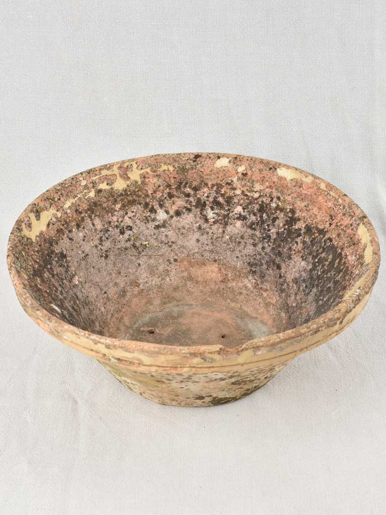 Rustic Antique French mixing bowl 15"