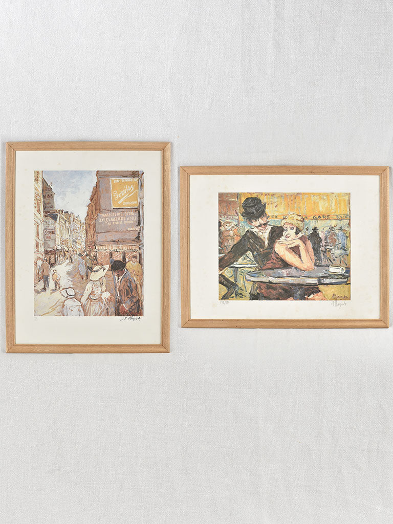 Vintage Paris lifestyle lithographs by Clauzade