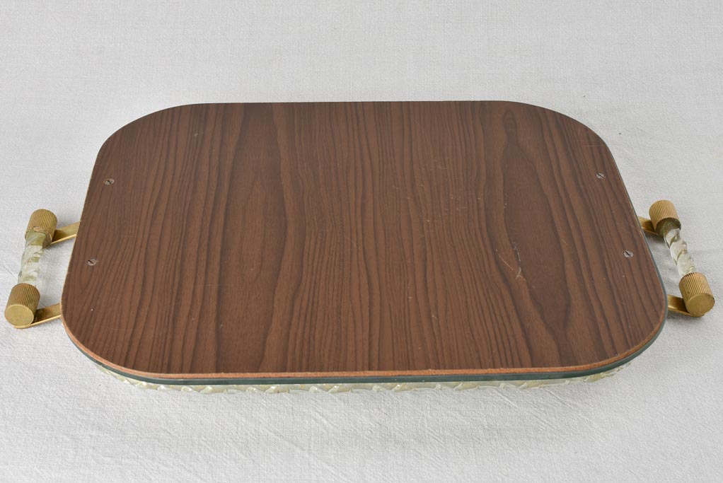 1940s  Murano mirrored tray 19"