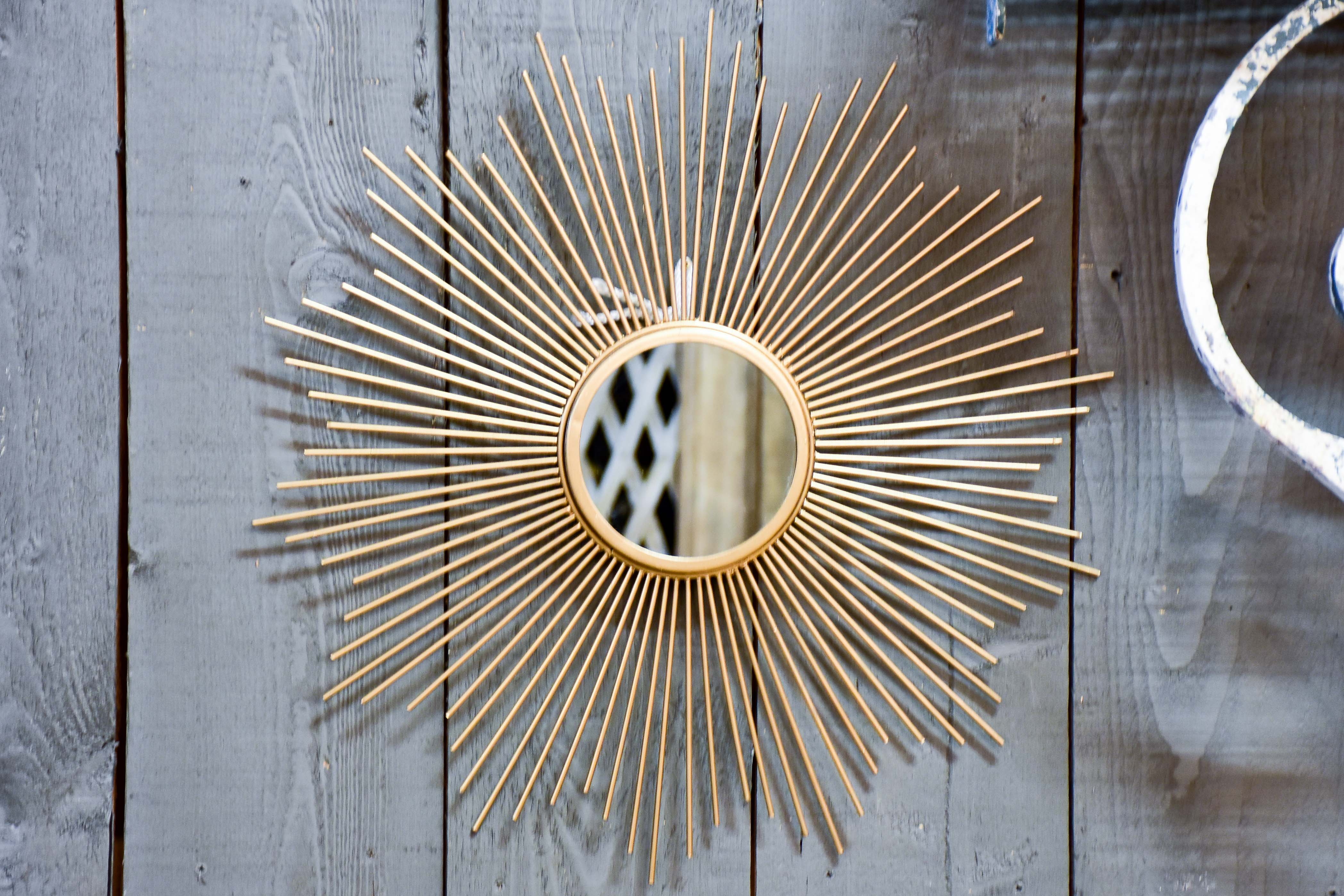 Vintage sunburst mirror