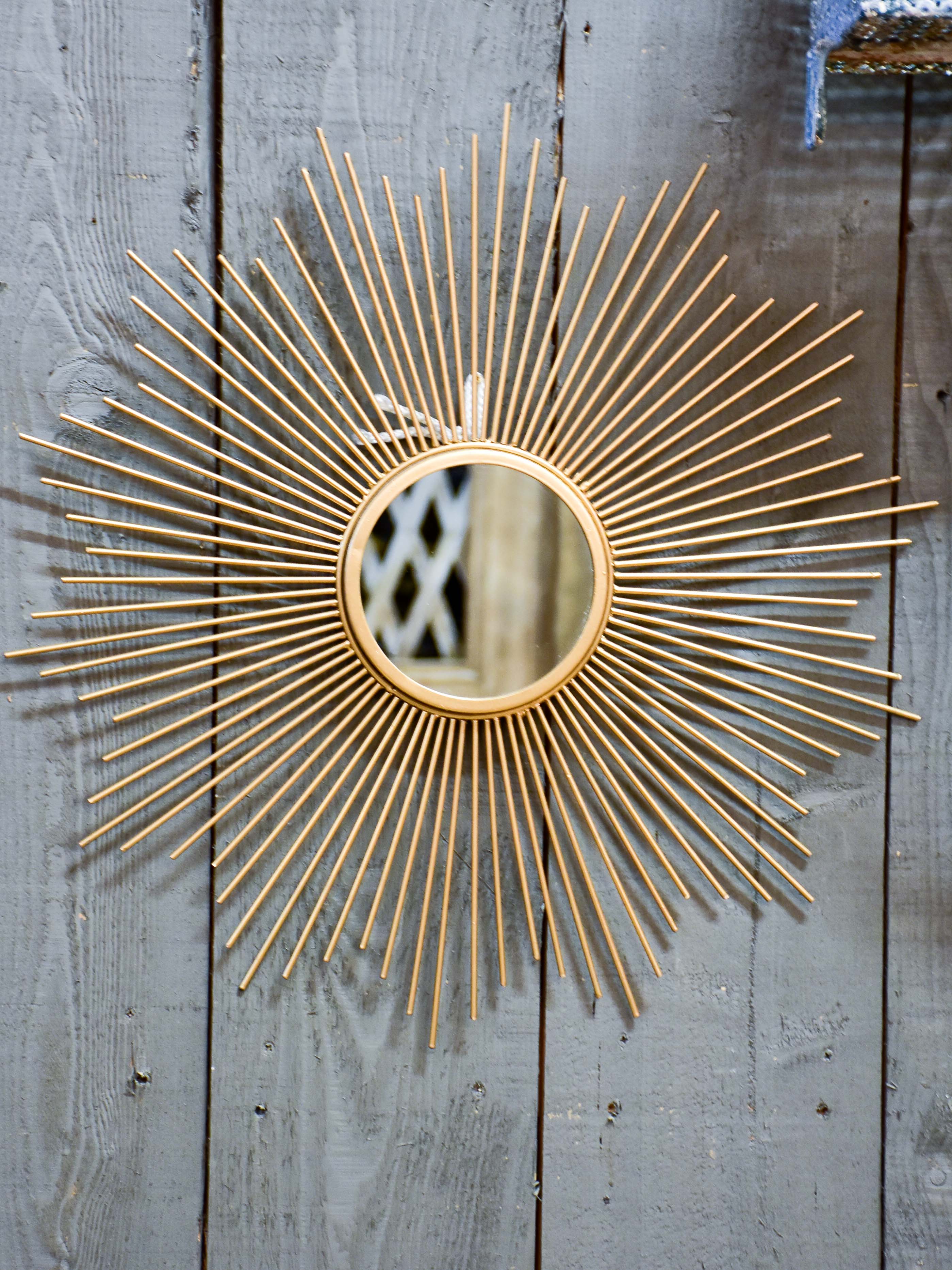 Vintage sunburst mirror