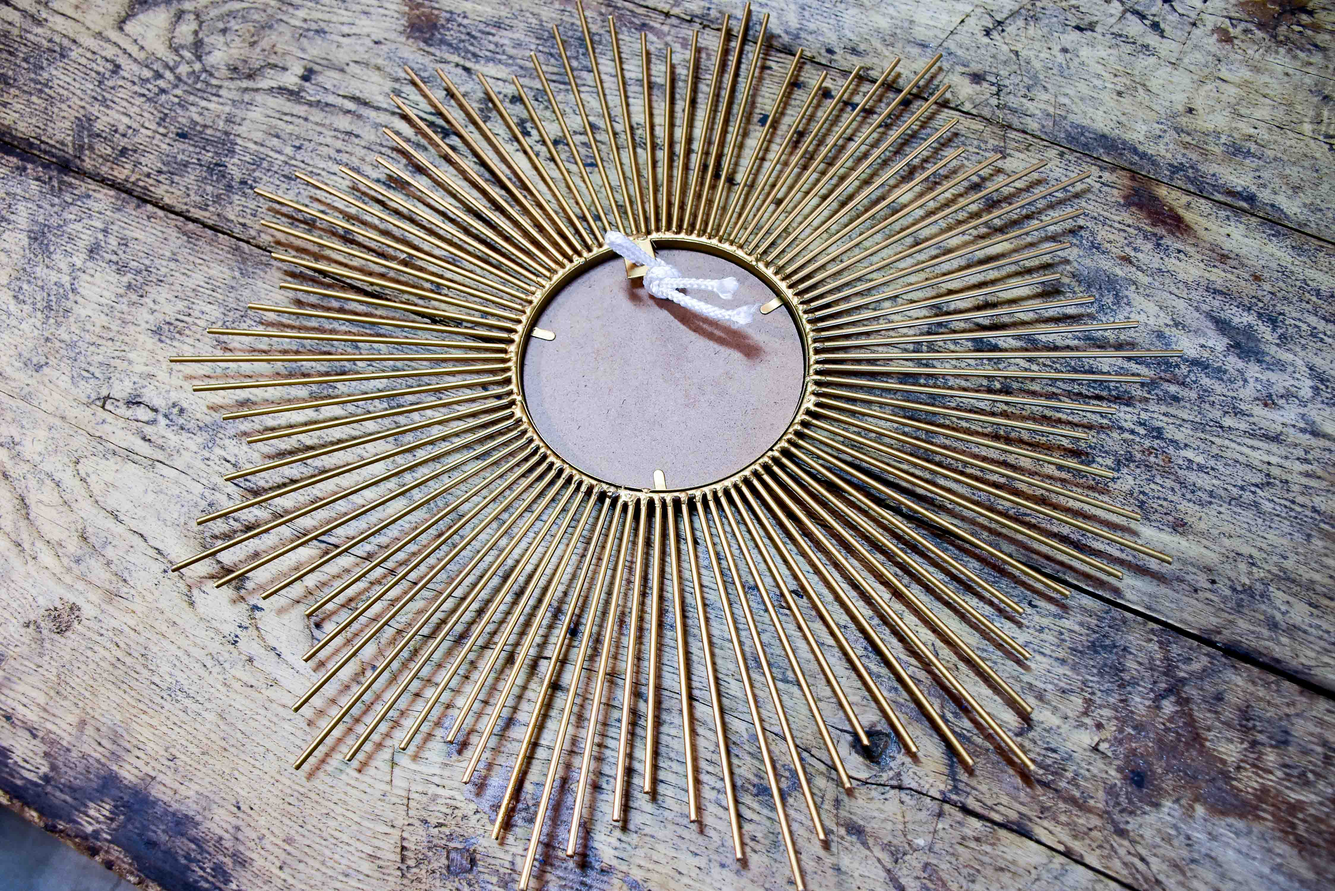 Vintage sunburst mirror