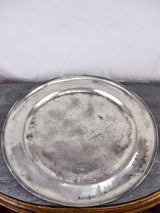 Very large pewter serving platter