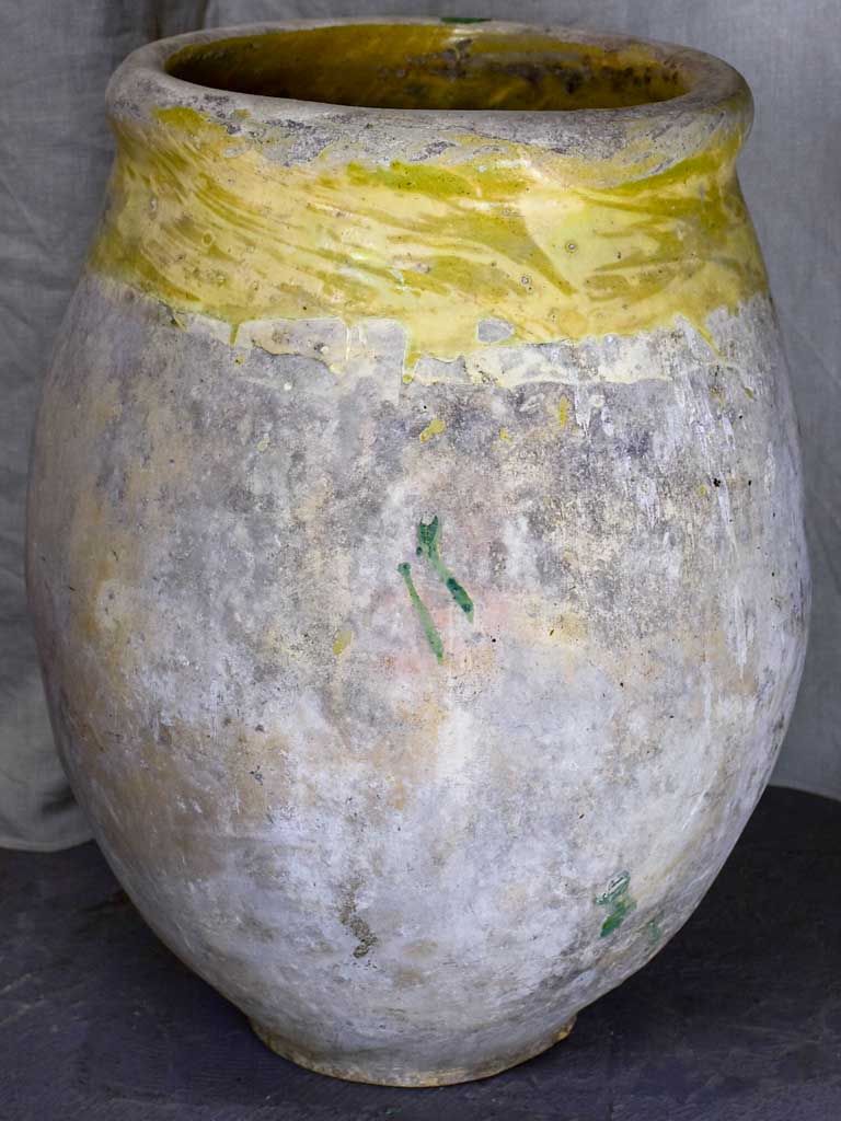 18th Century French olive Biot jar 24 ½"