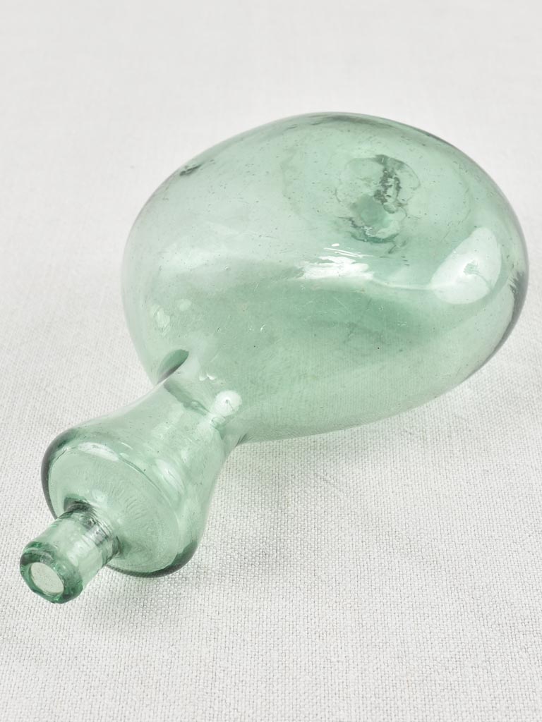 Small antique blown-glass lamb's milk bottle 8¼"