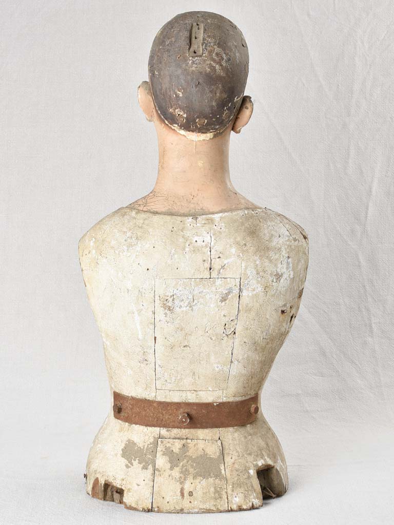 18th Century Italian wooden Capipota - religious bust