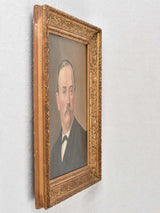 19th century French portrait of a man 22½" x 19¾"