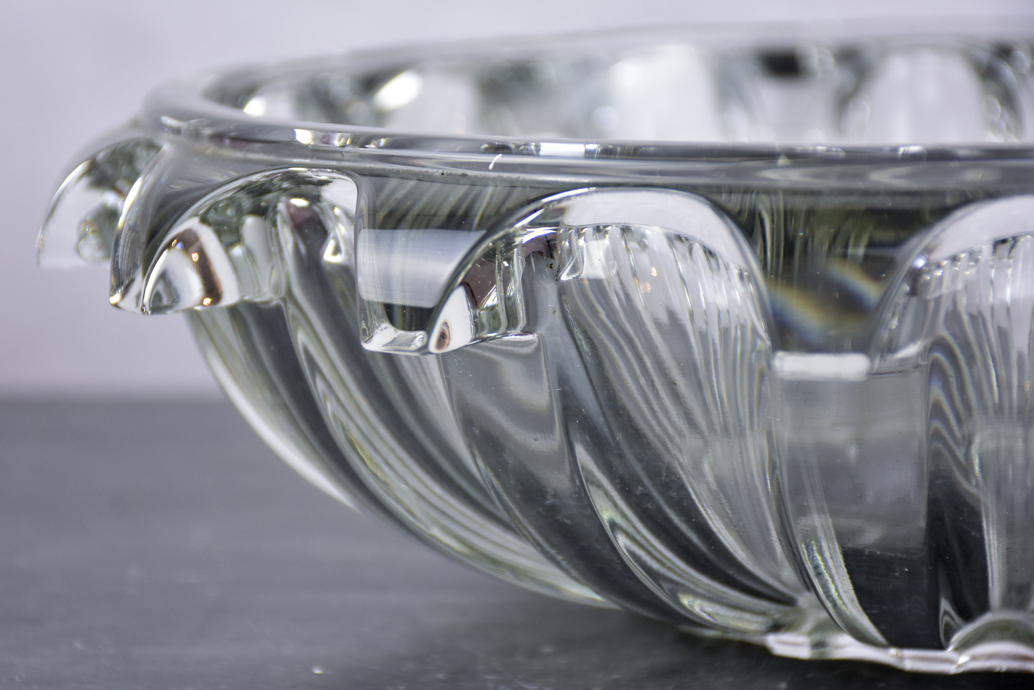 French Art Deco glass bowl