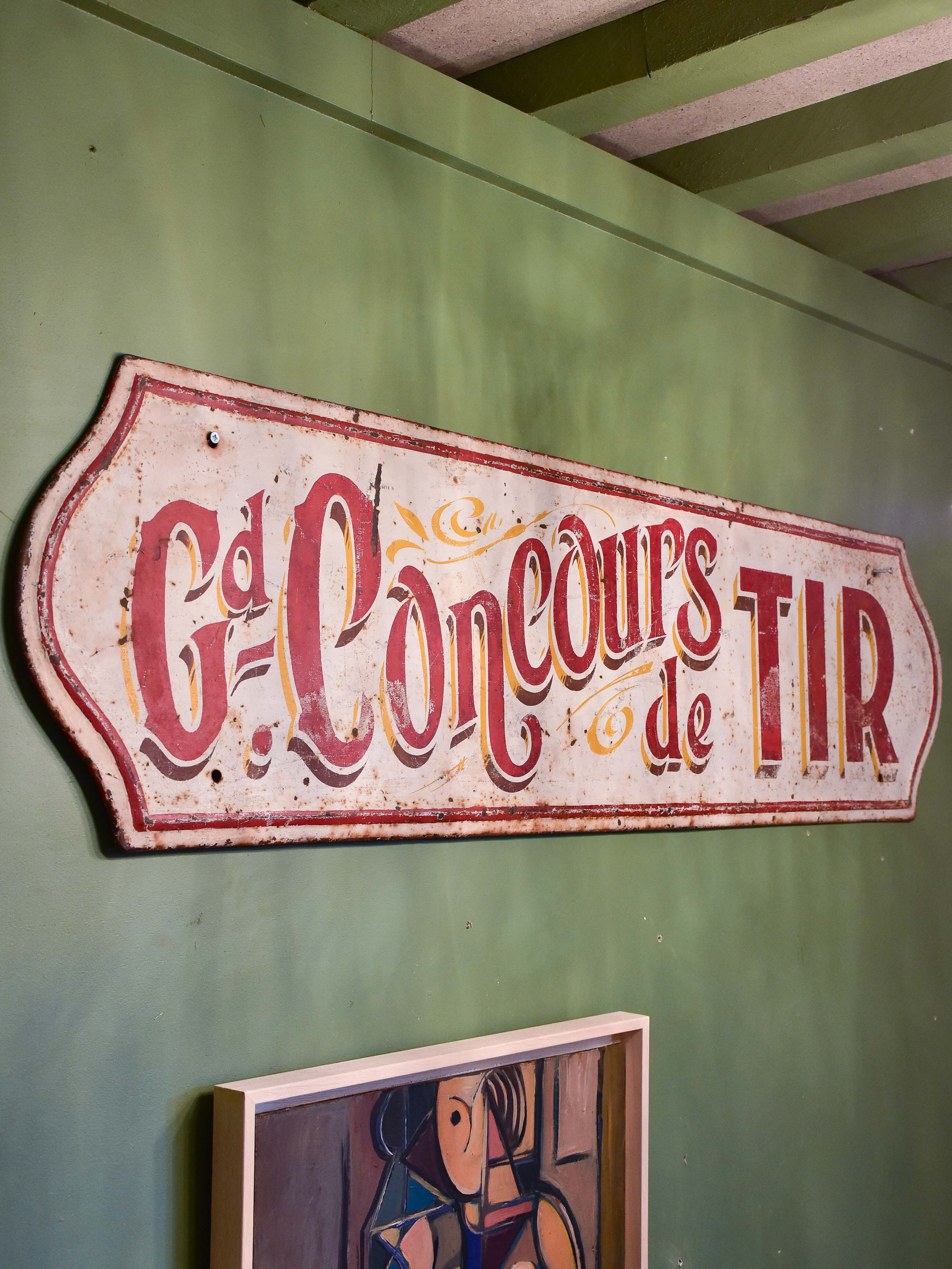 Vintage French sign from a theme park