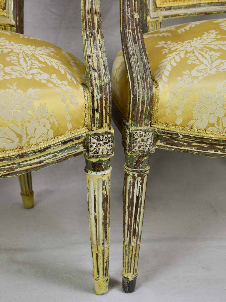 Pair of Louis XVI period armchairs