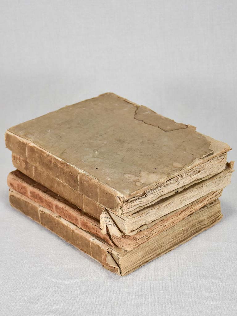 Collection of four 18th-century French religious books